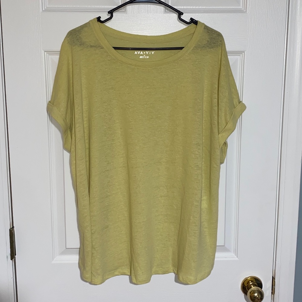 Green Knit Plus Size Top